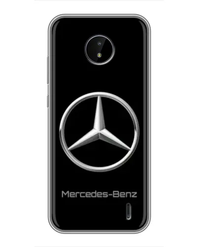 Чехол для Nokia C10 с картинкой «Mercedes Silver Logo»