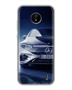 Чехол для Nokia C10 с картинкой «Mercedes EQ — будущее»