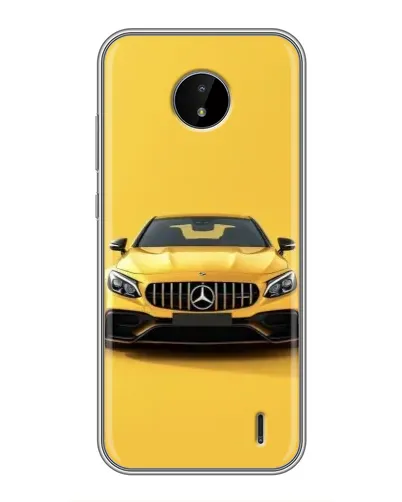 Чехол для Nokia C10 с картинкой «Желтый Mercedes GT»