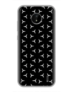 Чехол для Nokia C10 с картинкой «Mercedes паттерн звезд»