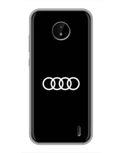 Чохол для Nokia C10 з картинкою «Audi White Logo»