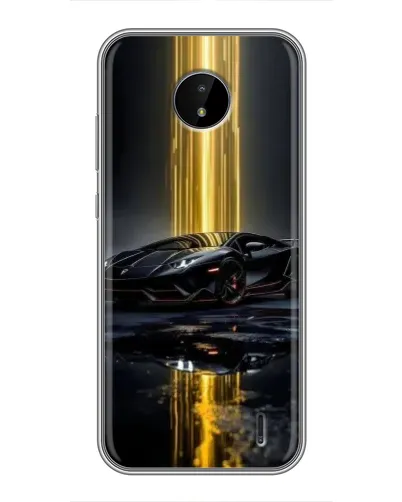 Чохол для Nokia C10 з картинкою «Нічний Lamborghini драйв»