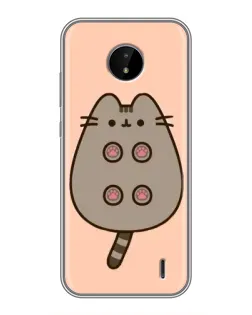 Чохол для Nokia C10 з картинкою «Пушин пузиком догори»