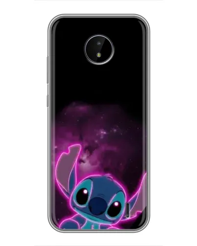 Чехол для Nokia C10 с картинкой «Неоновый Stitch»