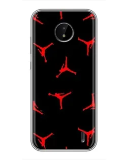 Чохол для Nokia C20 Plus з картинкою «Jordan Red Pattern»
