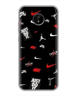 Чохол для Nokia C20 Plus з картинкою «Nike Mix Pattern»