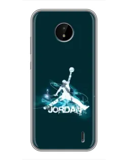 Чохол для Nokia C20 Plus з картинкою «Jordan Blue Fire»
