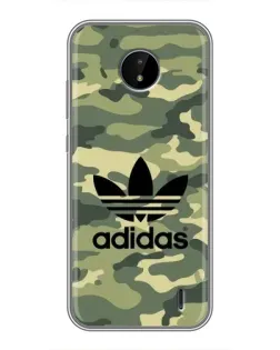 Чохол для Nokia C20 Plus з картинкою «Мілітарі стиль Adidas»