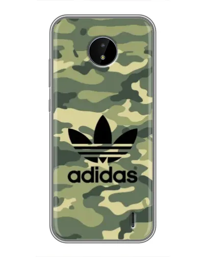 Чохол для Nokia C20 Plus з картинкою «Мілітарі стиль Adidas»