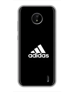 Чохол для Nokia C20 Plus з картинкою «Чорна класика Adidas»