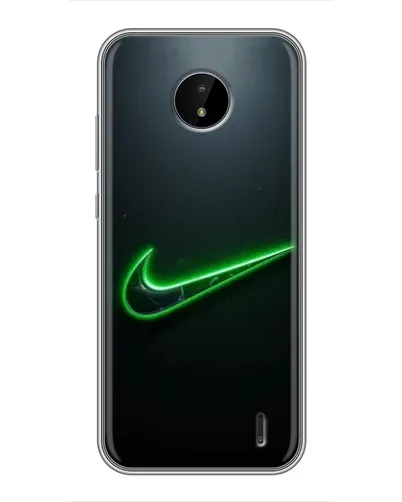 Чохол для Nokia C20 Plus з картинкою «Неоновий контур Nike»