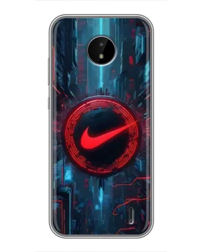 Чохол для Nokia C20 Plus з картинкою «Техногенний стиль Nike»
