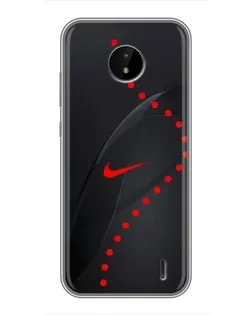 Чохол для Nokia C20 Plus з картинкою «Абстрактний дизайн Nike»