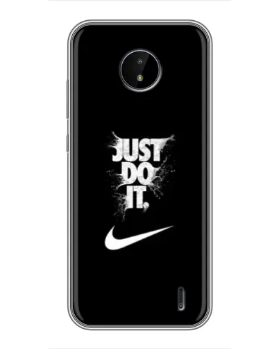 Чохол для Nokia C20 Plus з картинкою «Текстовий принт Nike»