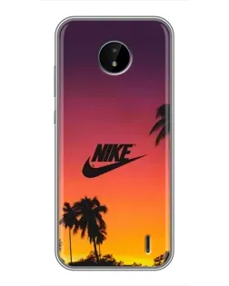 Чохол для Nokia C20 Plus з картинкою «Nike на заході сонця»