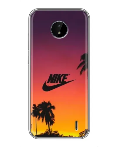 Чохол для Nokia C20 Plus з картинкою «Nike на заході сонця»