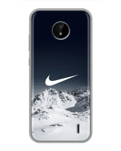 Чохол для Nokia C20 Plus з картинкою «Nike — зимові гори»