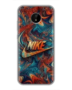 Чохол для Nokia C20 Plus з картинкою «Nike в абстракції»