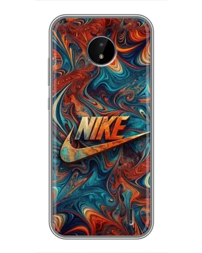 Чохол для Nokia C20 Plus з картинкою «Nike в абстракції»
