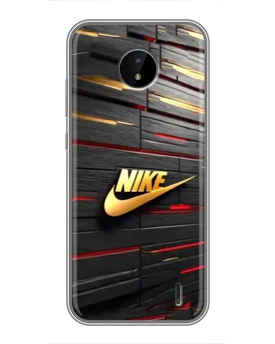 Чохол для Nokia C20 Plus з картинкою «Золотий Nike на металі»
