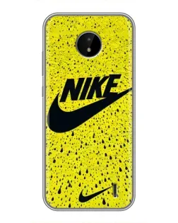 Чохол для Nokia C20 Plus з картинкою «Жовтий текстурний Nike»
