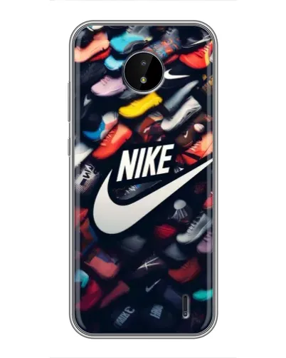 Чохол для Nokia C20 Plus з картинкою «Колекція кросівок Nike»