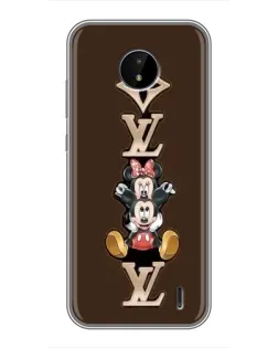 Чохол для Nokia C20 Plus з картинкою «LV та Міккі Маус»