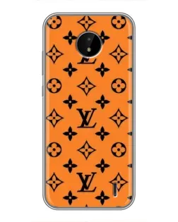 Чохол для Nokia C20 Plus з картинкою «Помаранчевий стиль LV»