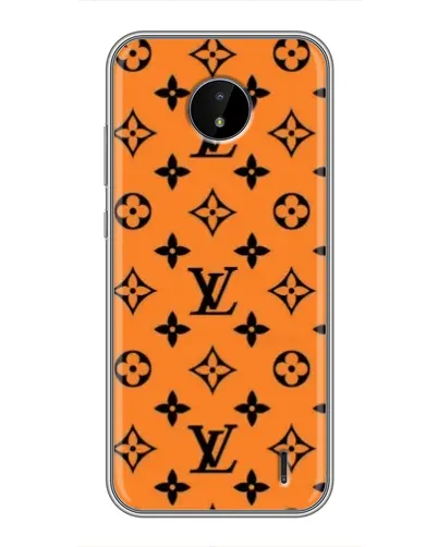 Чохол для Nokia C20 Plus з картинкою «Помаранчевий стиль LV»