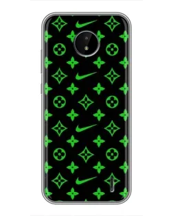 Чохол для Nokia C20 Plus з картинкою «Неоновий принт LV»