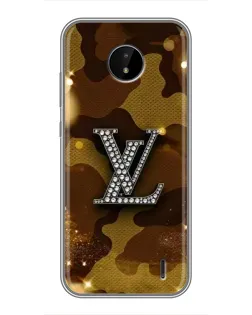 Чохол для Nokia C20 Plus з картинкою «Камуфляжний Louis Vuitton»