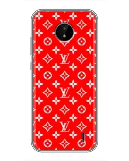 Чохол для Nokia C20 Plus з картинкою «Яскравий паттерн LV»