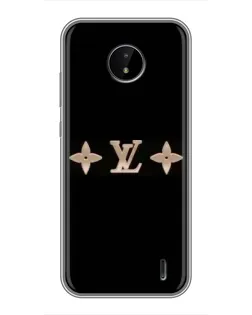 Чохол для Nokia C20 Plus з картинкою «Louis Vuitton — мінімалізм»