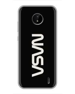 Чохол для Nokia C20 Plus з картинкою «NASA — вертикальний логотип»