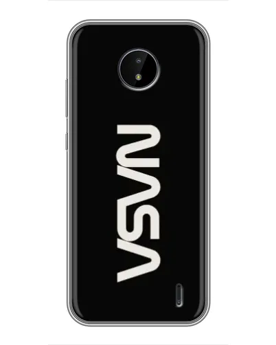 Чохол для Nokia C20 Plus з картинкою «NASA — вертикальний логотип»