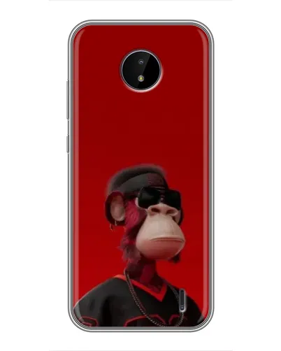 Чохол для Nokia C20 Plus з картинкою «Bored Ape в червоному» Чохол для Nokia C20 Plus з картинкою «Bored Ape в червоному»