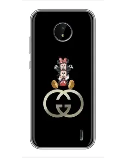 Чохол для Nokia C20 Plus з картинкою «Мінні Маус на лого»