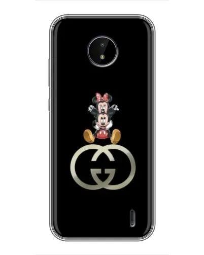 Чохол для Nokia C20 Plus з картинкою «Мінні Маус на лого»