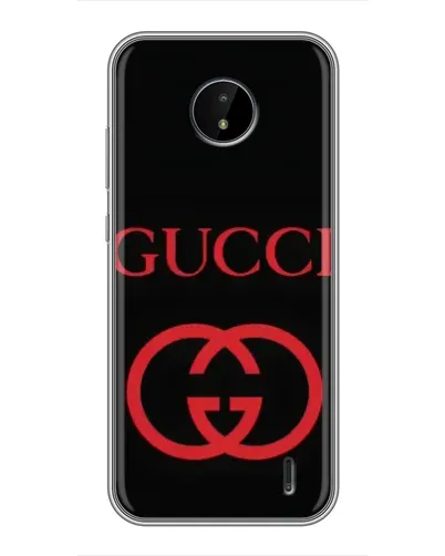Чохол для Nokia C20 Plus з картинкою «Gucci — червоний логотип»