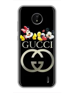 Чохол для Nokia C20 Plus з картинкою «Gucci — герої Disney»