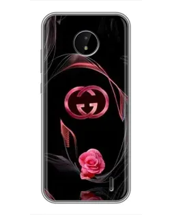Чохол для Nokia C20 Plus з картинкою «Gucci — неонова троянда»