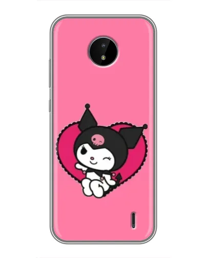 Чохол для Nokia C20 Plus з картинкою «Kuromi — любов у серці»