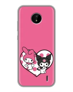 Чохол для Nokia C20 Plus з картинкою «Kuromi та My Melody» Чохол для Nokia C20 Plus з картинкою «Kuromi та My Melody»