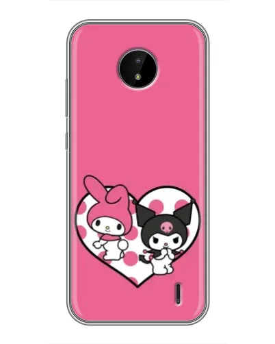 Чохол для Nokia C20 Plus з картинкою «Kuromi та My Melody»