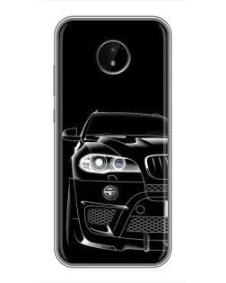 Чохол для Nokia C20 Plus з картинкою «Темний силует BMW»
