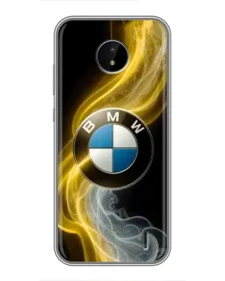 Чохол для Nokia C20 Plus з картинкою «Золотистий дим BMW»