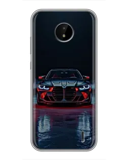 Чохол для Nokia C20 Plus з картинкою «BMW на мокрій дорозі»