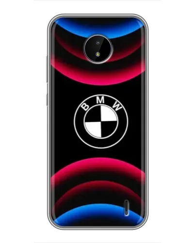 Чохол для Nokia C20 Plus з картинкою «Логотип BMW та неонові дуги»
