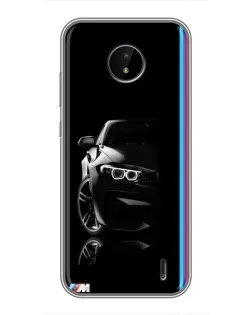 Чохол для Nokia C20 Plus з картинкою «Силует BMW в темряві»