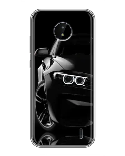 Чехол для Nokia C20 Plus с картинкой «Черная BMW — профиль» Чехол для Nokia C20 Plus с картинкой «Черная BMW — профиль»